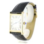 Cartier Tank Solo W5200004 (2019) - Zilver wijzerplaat 35mm Geelgoud (2/7)