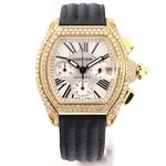 Cartier Roadster W62008Y3 (Unknown (random serial)) - White dial 38 mm Yellow Gold case (1/2)