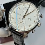 IWC Portuguese Chronograph IW371604 (2023) - Silver dial 41 mm Steel case (1/8)