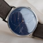NOMOS Lambda 960.S3 (2020) - Blue dial 41 mm White Gold case (4/8)