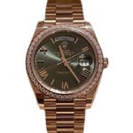 Rolex Day-Date 40 228345RBR (2024) - Green dial 40 mm Rose Gold case (1/1)