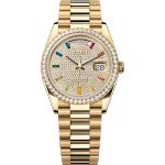 Rolex Day-Date 36 128348RBR (2025) - Diamant wijzerplaat 36mm Geelgoud (1/1)