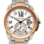 Cartier Calibre de Cartier 3389 (2017) - Wit wijzerplaat 42mm Goud/Staal (1/7)