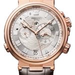 Breguet Marine 5547BR/12/9ZU (2026) - Zilver wijzerplaat 40mm Roségoud (1/1)