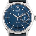 Rolex Cellini Date 50519 (Onbekend (willekeurig serienummer)) - Blauw wijzerplaat 39mm Witgoud (2/5)