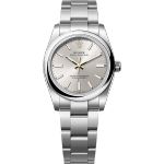 Rolex Oyster Perpetual 34 124200 (2025) - Zilver wijzerplaat 34mm Staal (1/1)