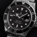 Rolex Submariner Date 16610 (2010) - Zwart wijzerplaat 40mm Staal (3/8)