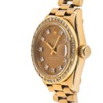 Rolex Lady-Datejust 69178 (1990) - Champagne dial 26 mm Yellow Gold case (4/8)