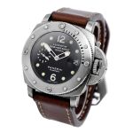 Panerai Luminor 1950 PAM00243 (2007) - Black dial 44 mm Steel case (5/8)
