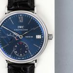 IWC Portofino Hand-Wound IW510106 (2016) - Blue dial 45 mm Steel case (5/8)