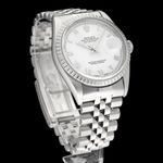 Rolex Datejust 36 16220 (2005) - Zilver wijzerplaat 36mm Staal (4/8)