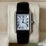 Cartier Tank WSTA0041 (2022) - Wit wijzerplaat 34mm Staal (2/7)