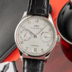 IWC Portuguese Automatic IW500104 (Onbekend (willekeurig serienummer)) - Zilver wijzerplaat 42mm Platina (3/8)