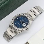 Rolex Oyster Perpetual Date 15210 (Onbekend (willekeurig serienummer)) - Blauw wijzerplaat 34mm Staal (1/7)