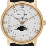 Blancpain Villeret Quantième Complet 6654-3642-55B (2025) - Wit wijzerplaat 41mm Roségoud (1/1)