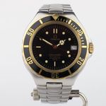 Omega Seamaster 368.1062 (1989) - Black dial 38 mm Gold/Steel case (2/8)