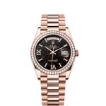 Rolex Day-Date 36 128345RBR (2025) - Black dial 36 mm Rose Gold case (1/1)