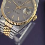 Rolex Datejust 36 16233 (1989) - Silver dial 36 mm Gold/Steel case (3/4)