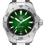 TAG Heuer Aquaracer WBP2115.BA0627 (2025) - Green dial 40 mm Steel case (1/1)