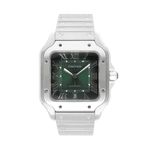 Cartier Santos WSSA0062 (2023) - Green dial 40 mm Steel case (1/5)