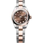 Rolex Lady-Datejust 279161 (2025) - Bruin wijzerplaat 28mm Staal (1/1)
