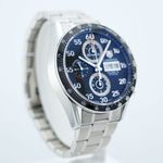 TAG Heuer Carrera Calibre 16 CV2A10 (Onbekend (willekeurig serienummer)) - Zwart wijzerplaat 43mm Staal (8/8)