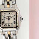 Cartier Panthère 183949 (1989) - Champagne dial 27 mm Gold/Steel case (5/8)
