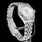 Rolex Lady-Datejust 79174 (2004) - Zilver wijzerplaat 26mm Staal (6/8)
