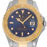 Rolex Yacht-Master 168623 (2000) - Blue dial 35 mm Gold/Steel case (1/8)