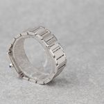 Cartier Tank Française W51011Q3 (Onbekend (willekeurig serienummer)) - Zilver wijzerplaat 25mm Staal (7/8)