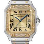 Cartier Santos W3SA0007 (2026) - Gold dial 42 mm Gold/Steel case (1/1)