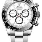 Rolex Daytona 126500LN (2024) - Wit wijzerplaat 40mm Staal (1/1)