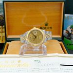 Rolex Datejust Turn-O-Graph 16263 (1991) - Champagne dial 36 mm Gold/Steel case (3/8)