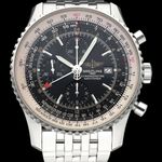 Breitling Navitimer World A24322 (2012) - Black dial 46 mm Steel case (1/8)
