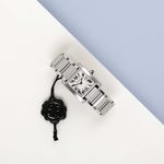 Cartier Tank Française W51011Q3 (2001) - Zilver wijzerplaat 25mm Staal (2/8)