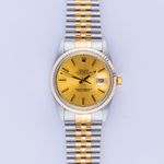 Rolex Datejust 36 16013 (1986) - Champagne wijzerplaat 36mm Goud/Staal (3/8)