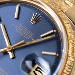 Rolex Datejust 1607 (1972) - Blauw wijzerplaat 36mm Geelgoud (4/8)