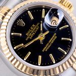 Rolex Lady-Datejust 69173 (1991) - Black dial 26 mm Gold/Steel case (2/8)