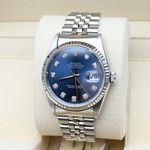 Rolex Datejust 36 16234 (1995) - Blue dial 36 mm Steel case (7/8)