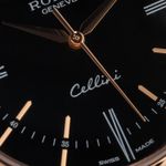 Rolex Cellini Time 50505 (2017) - Black dial 39 mm Rose Gold case (3/8)