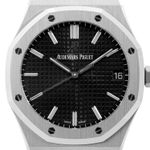 Audemars Piguet Royal Oak Selfwinding 15500ST.OO.1220ST.03 (2021) - Zwart wijzerplaat 41mm Staal (2/8)