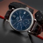 IWC Portofino Hand-Wound IW510106 (2015) - Blue dial 45 mm Steel case (2/8)