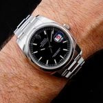 Rolex Datejust 36 116200 (2011) - Zwart wijzerplaat 36mm Staal (1/2)