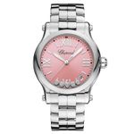 Chopard Happy Sport 278582-3009 (2024) - Roze wijzerplaat 36mm Staal (1/1)