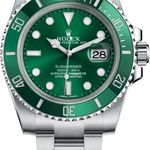 Rolex Submariner Date 116610LV (2020) - Groen wijzerplaat 40mm Staal (1/8)