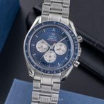 Omega Speedmaster Professional Moonwatch 3565.80.00 (Unknown (random serial)) - Blue dial 42 mm Steel case (1/8)