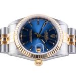 Rolex Datejust 31 68273 (1989) - Blue dial 31 mm Gold/Steel case (6/8)