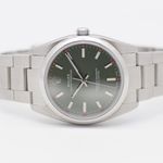 Rolex Oyster Perpetual 34 114200 (2007) - Green dial 34 mm Steel case (8/10)