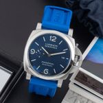 Panerai Luminor Marina PAM01313 (Onbekend (willekeurig serienummer)) - Blauw wijzerplaat 44mm Staal (1/8)