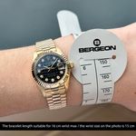 Rolex Lady-Datejust 6917 (1981) - Black dial 26 mm Yellow Gold case (2/8)